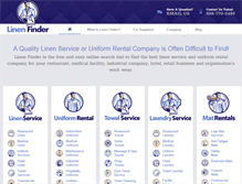 Tablet Screenshot of linenfinder.com